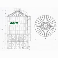 Blueprint with measurements