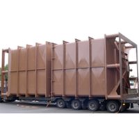 Silos redondos de fondo plano con extractores planetarios